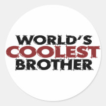 Worlds Coolest Brother Stickers