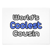 World's Coolest Cousin Personalised Invitation