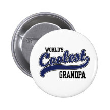 World's Coolest Grandpa Pinback Buttons