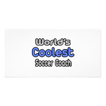 World's Coolest Soccer Coach Photo Card Template