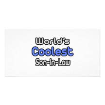 World's Coolest Son-In-Law Customized Photo Card