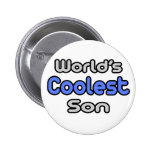World's Coolest Son Pinback Buttons