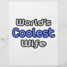 World's Coolest Wife Flyer Design