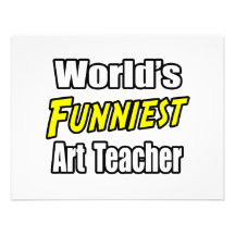 World's Funniest Art Teacher Personalised Invite