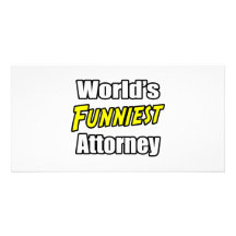 World's Funniest Attorney Customised Photo Card
