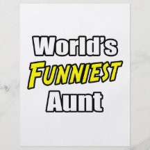 World's Funniest Aunt Personalised Flyer