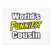 World's Funniest Cousin Personalised Invite
