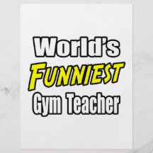 World's Funniest Gym Teacher Custom Flyer