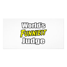 World's Funniest Judge Photo Card Template