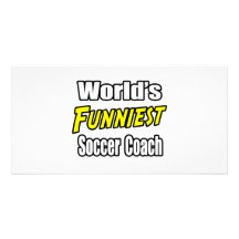 World's Funniest Soccer Coach Customised Photo Card