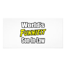 World's Funniest Son-In-Law Personalized Photo Card