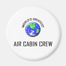 World's Greatest Air Cabin Crew Fridge Magnet
