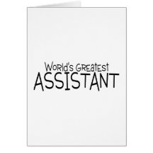 Worlds Greatest Assistant Greeting Cards