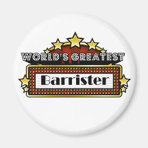 World's Greatest Barrister Fridge Magnet