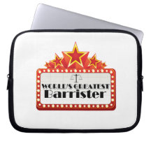 World's Greatest Barrister Laptop Computer Sleeve