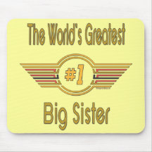 World's Greatest Big Sister Mouse Pad