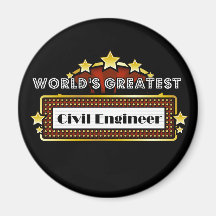 World's Greatest Civil Engineer Magnets