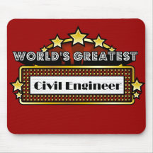 World's Greatest Civil Engineer Mouse Mats