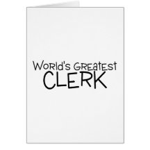 Worlds Greatest Clerk Cards