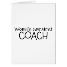 Worlds Greatest Coach Card