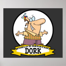 WORLDS GREATEST DORK II CARTOON PRINT