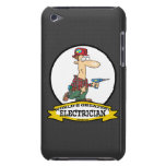 WORLDS GREATEST ELECTRICIAN MEN II CARTOON iPod TOUCH CASE