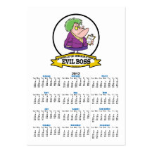 WORLDS GREATEST EVIL BOSS LADY CARTOON BUSINESS CARD TEMPLATE