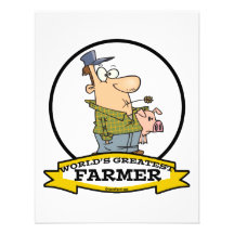 WORLDS GREATEST FARMER CARTOON PERSONALIZED INVITATION