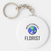 World's Greatest Florist Key Chain