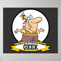 WORLDS GREATEST GEEK II CARTOON POSTERS