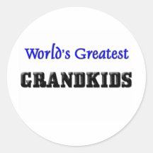 World's Greatest Grandkids Stickers