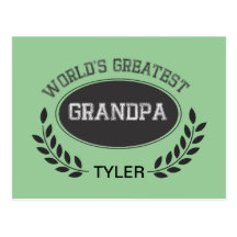 Worlds Greatest Grandpa Post Card