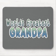 World's Greatest Grandpa Words Mouse Mat
