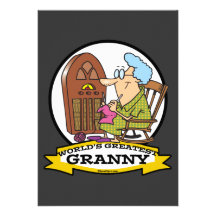 WORLDS GREATEST GRANNY CARTOON ANNOUNCEMENTS