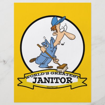 Cartoon Janitor