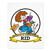 WORLDS GREATEST KID CARTOON CUSTOM INVITE