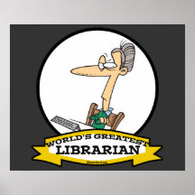 WORLDS GREATEST LIBRARIAN II CARTOON POSTERS
