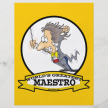 WORLDS GREATEST MAESTRO MEN CARTOON FLYERS