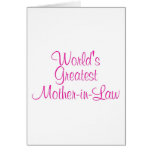 Worlds Greatest Mother In Law Cards