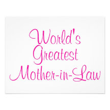 Worlds Greatest Mother In Law Invitation