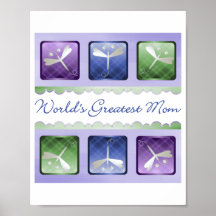 World's Greatest Mum (dragonflies) Posters