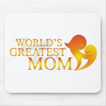 World's Greatest Mum T Shirts Mousemats