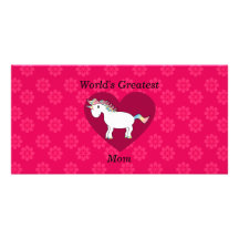Worlds greatest mum unicorn photo cards