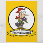 WORLDS GREATEST PHOTOGRAPHER CARTOON PERSONALIZED FLYER