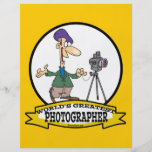 WORLDS GREATEST PHOTOGRAPHER II MEN CARTOON CUSTOM FLYER