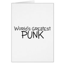 Worlds Greatest Punk Greeting Card