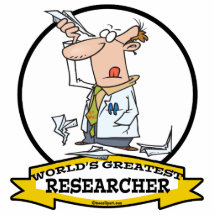WORLDS GREATEST RESEARCHER II MEN CARTOON CUT OUT