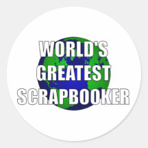 World's Greatest Scrapbooker Stickers