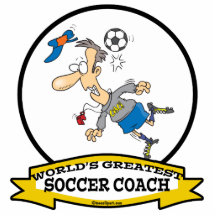 WORLDS GREATEST SOCCER COACH MEN CARTOON CUT OUTS