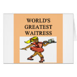 world's greatest waitress card